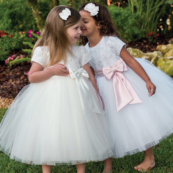Sarah Louise Ceremonial Ballerina Length Dress 70034